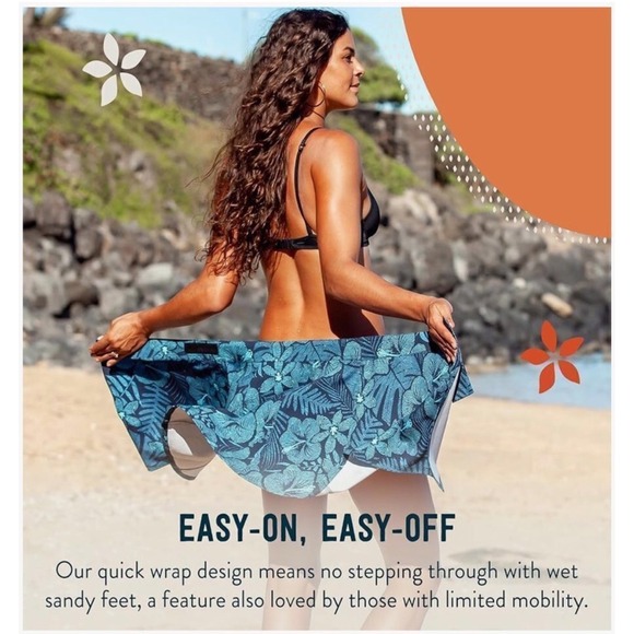 NWOT RipSkirt Hawaii Maui Moonlight Wrap Skirt Length 2 XL Beach Vacation Travel - Picture 3 of 7